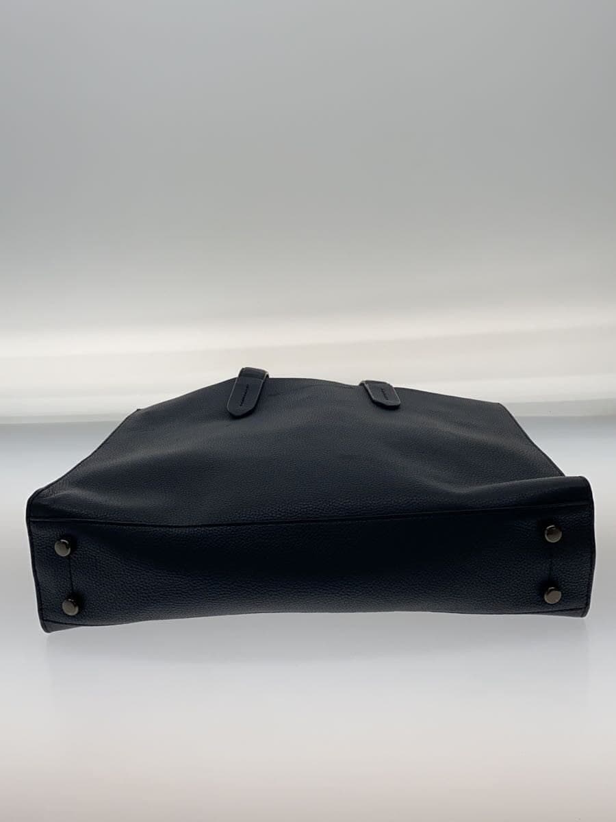 COACH Briefcase_All Leather Leather NVY Solid 4
