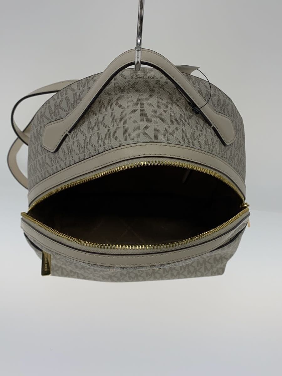 MICHAEL KORS Backpack PVC WHT All Over Pattern 6