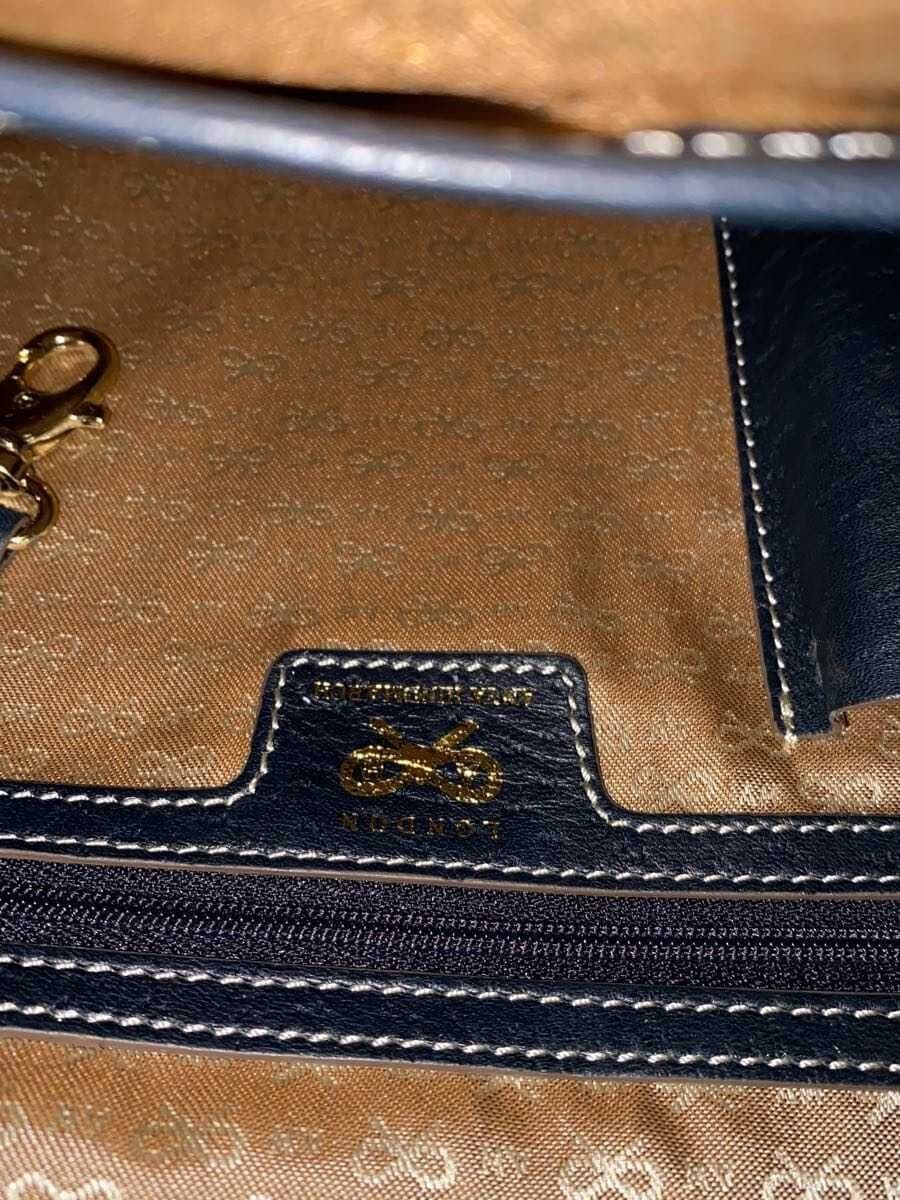 ANYA HINDMARCH Tote Bag Leather NVY Solid 6