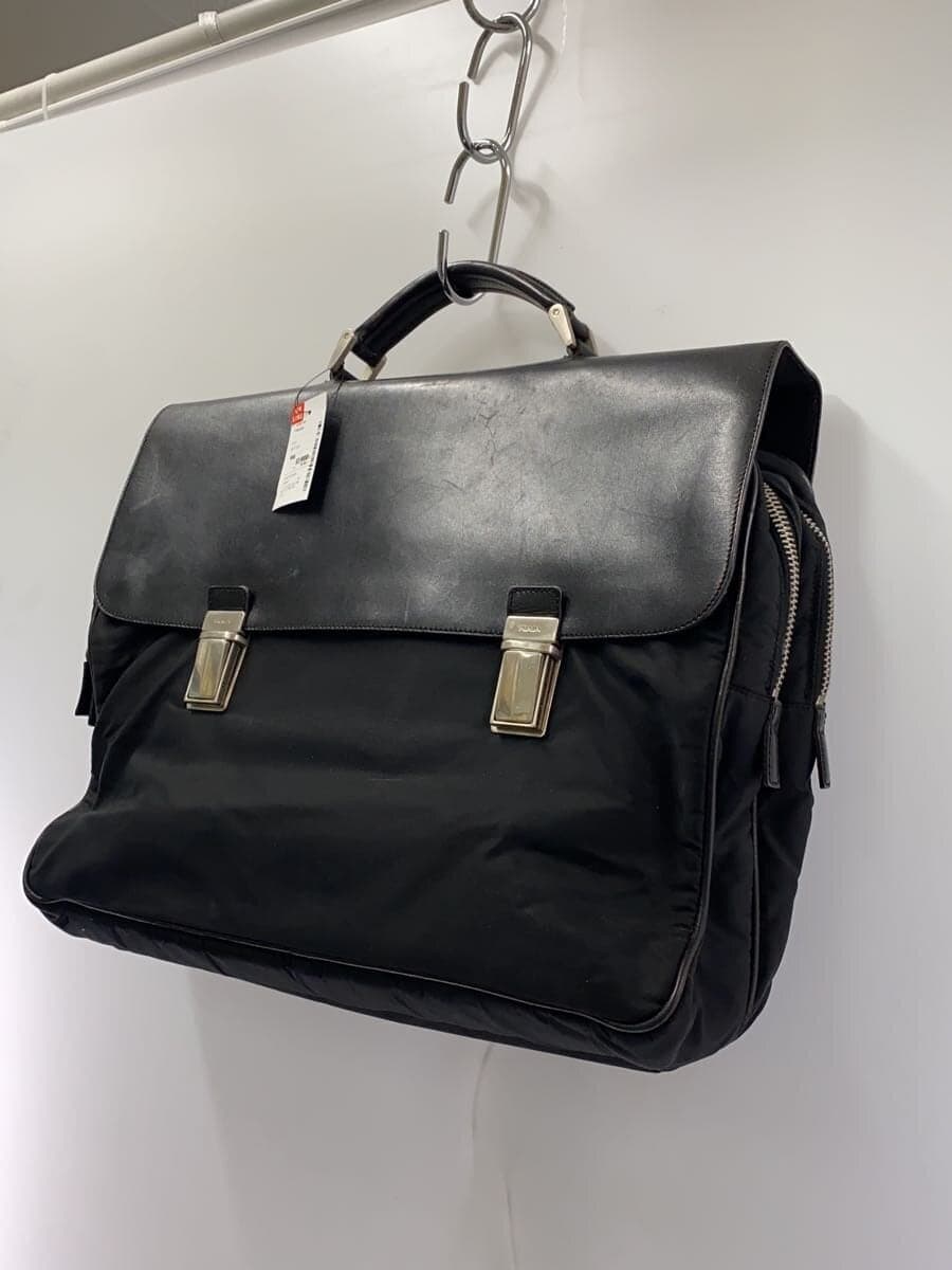 PRADA Bag Nylon Black Solid Color V119 2