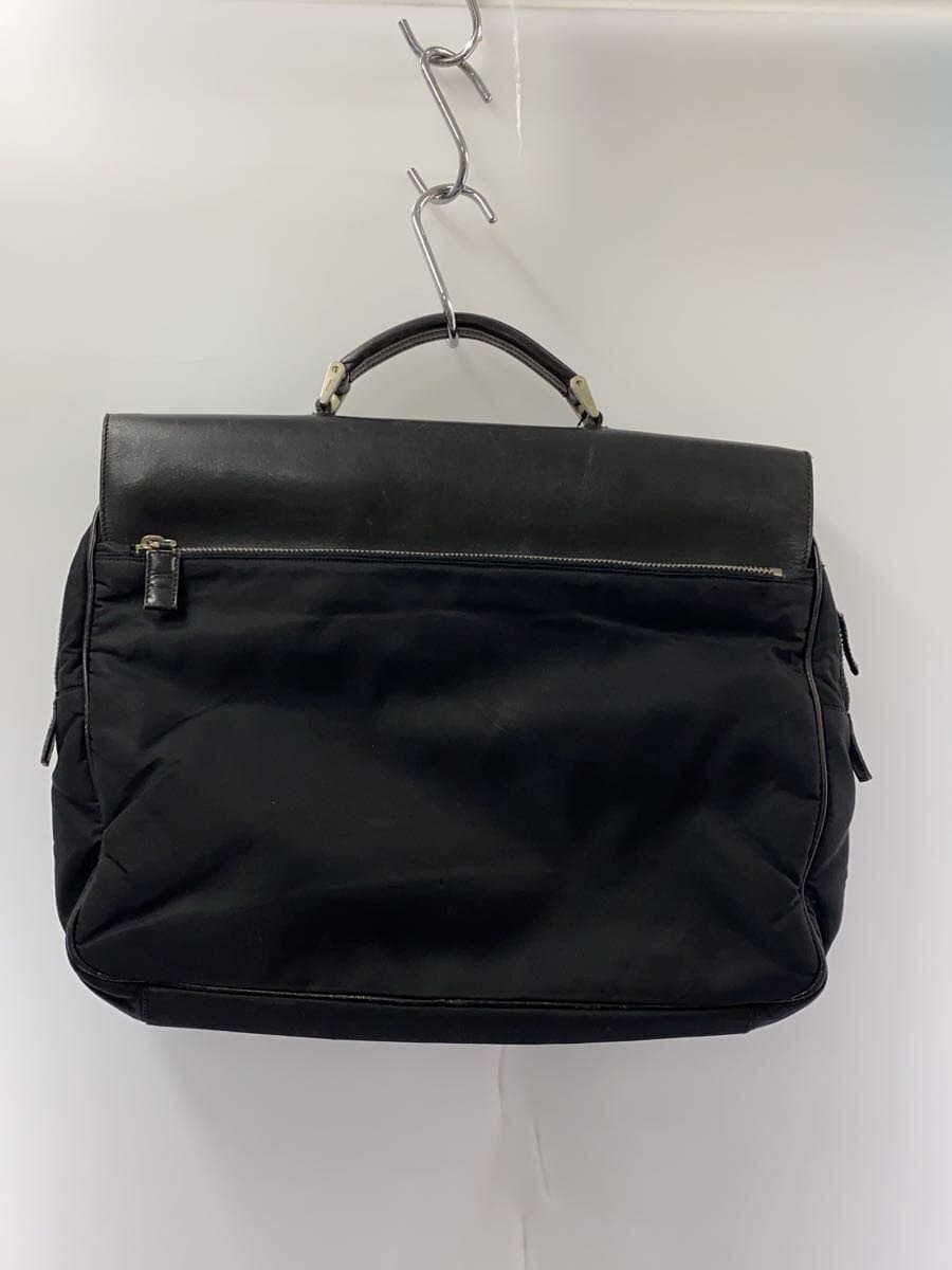 PRADA Bag Nylon Black Solid Color V119 3