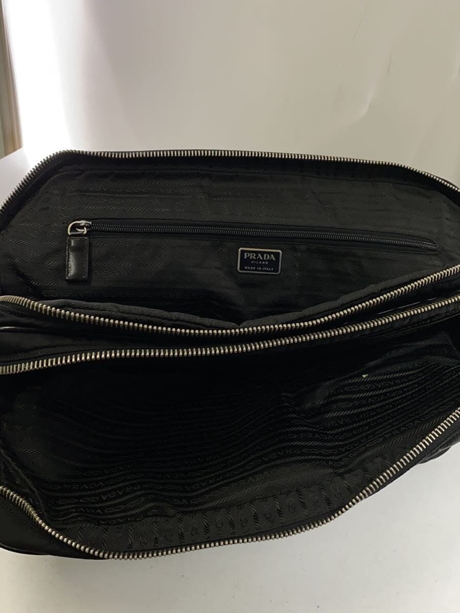 PRADA Bag Nylon Black Solid Color V119 6