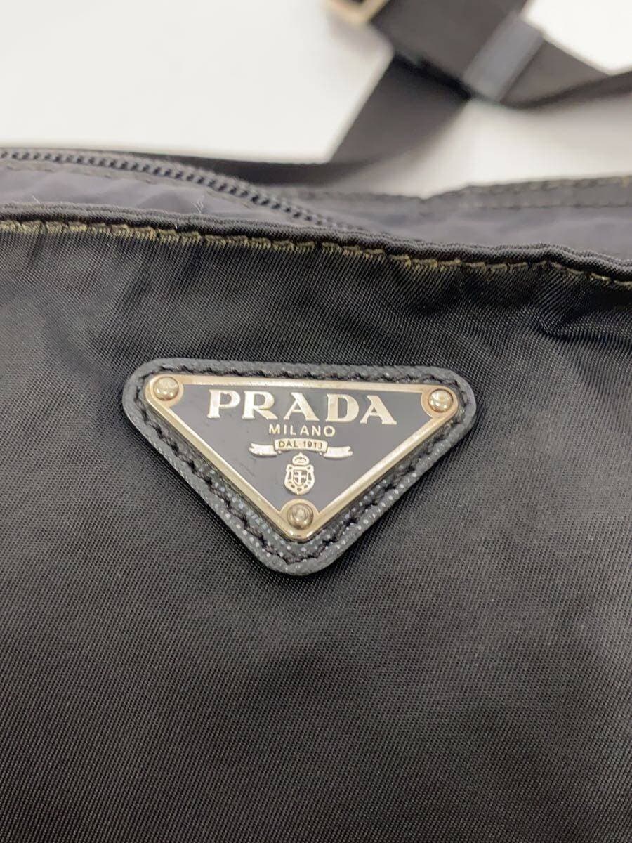 PRADA Shoulder Bag Nylon BLK Solid 5