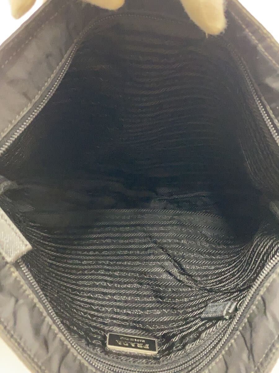 PRADA Shoulder Bag Nylon BLK Solid 6
