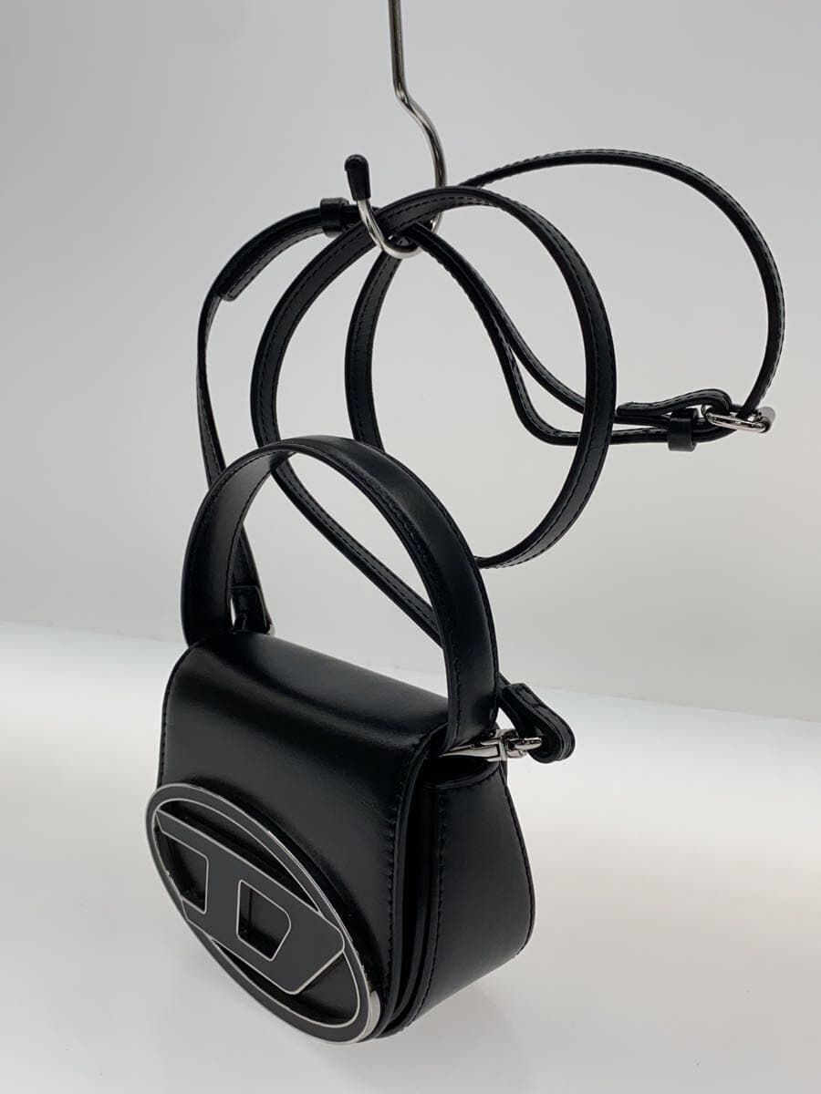 DIESEL Shoulder Bag Leather BLK 2