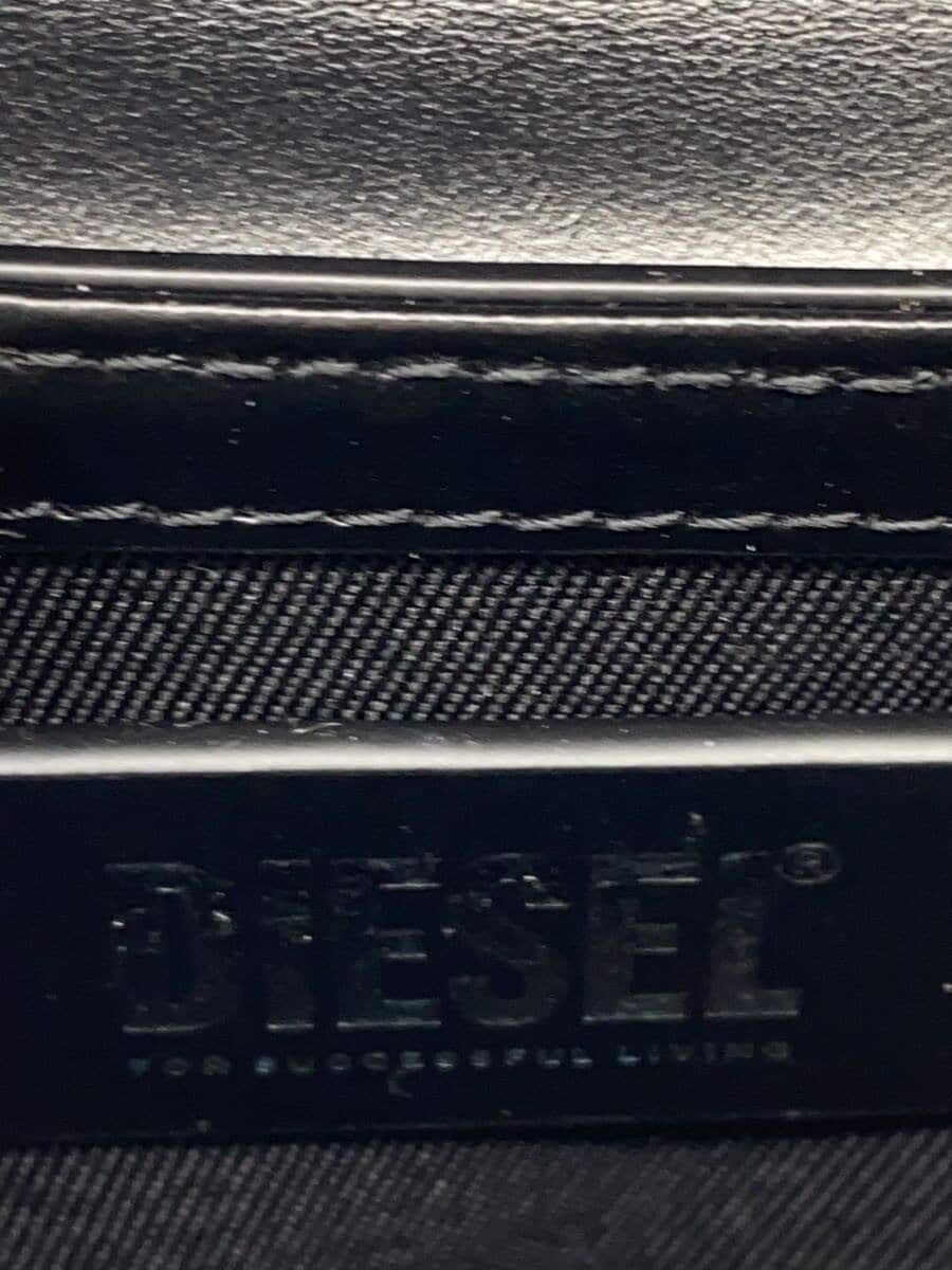 DIESEL Shoulder Bag Leather BLK 5