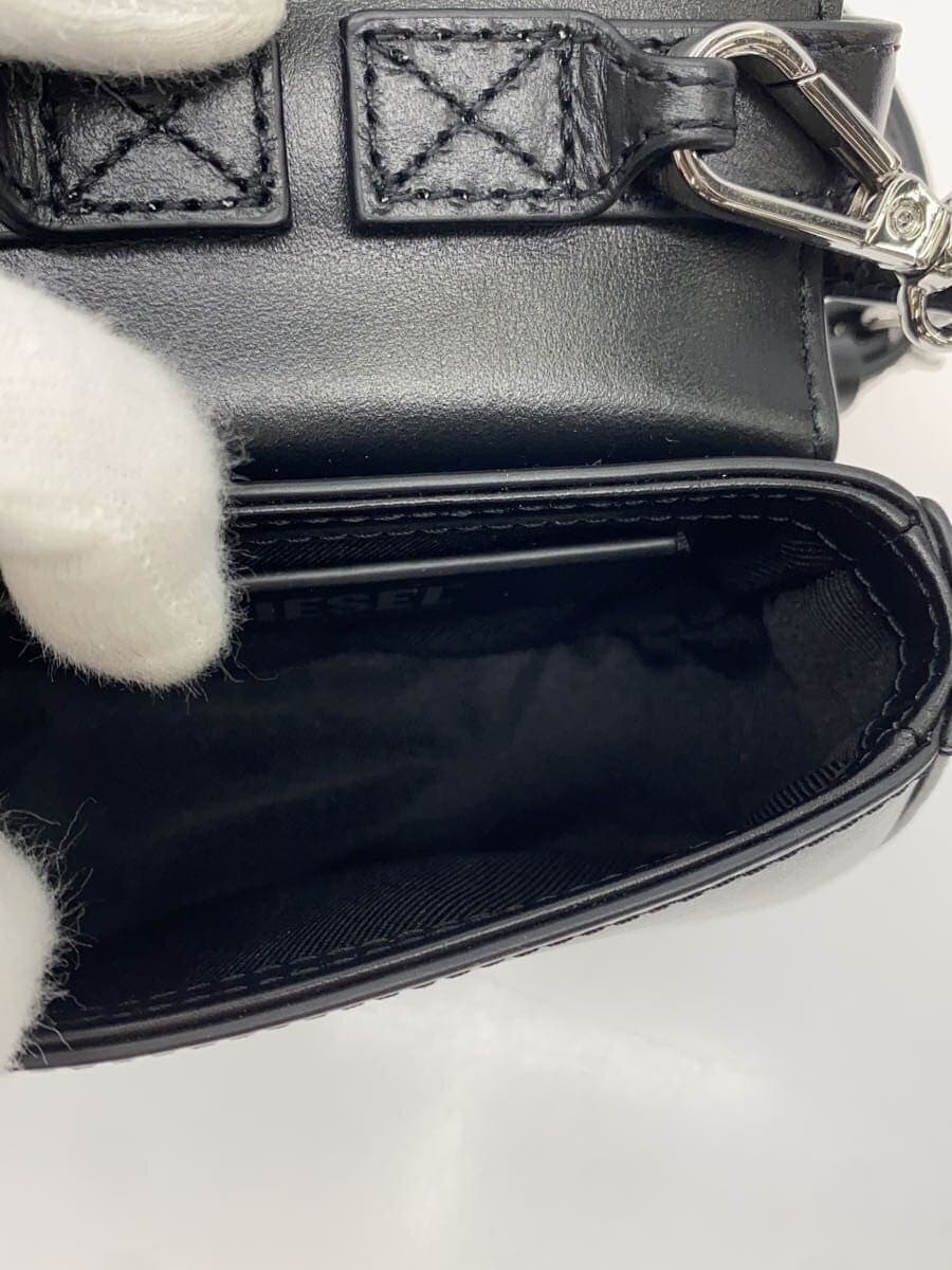 DIESEL Shoulder Bag Leather BLK 6