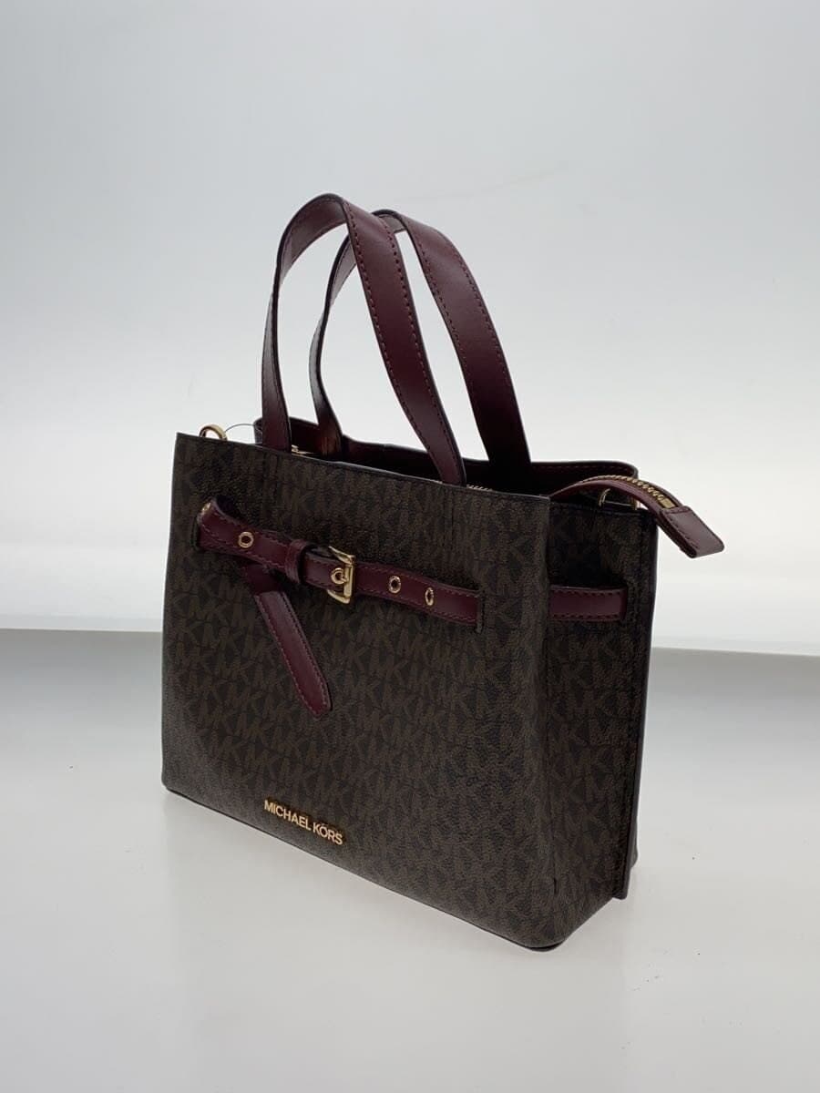 MICHAEL KORS Handbag PVC BRW All Over Pattern 35H0GU5S1B 2