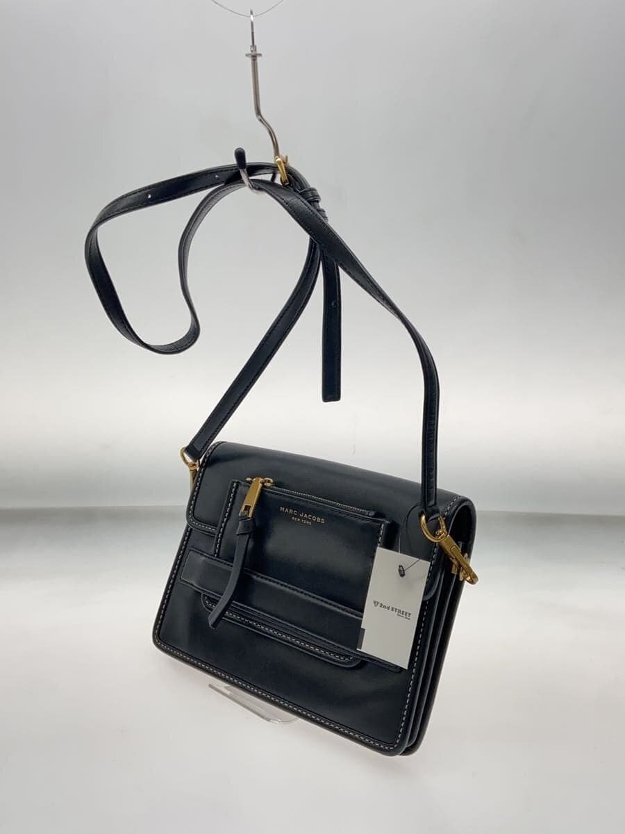 MARC JACOBS Shoulder Bag Leather BLK Solid 2