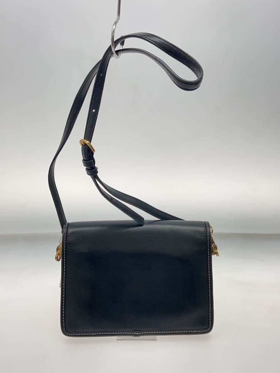 MARC JACOBS Shoulder Bag Leather BLK Solid 3