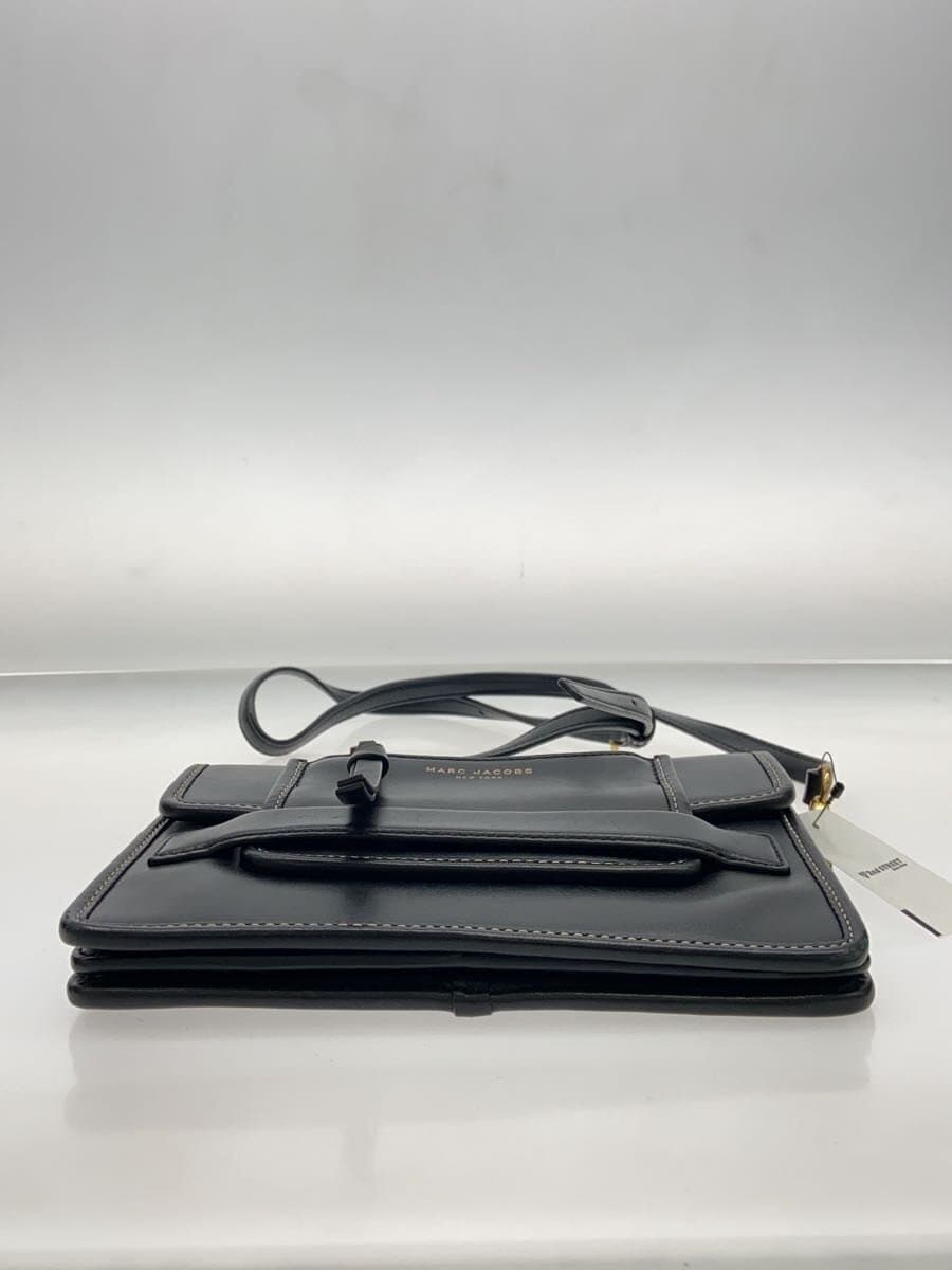 MARC JACOBS Shoulder Bag Leather BLK Solid 4