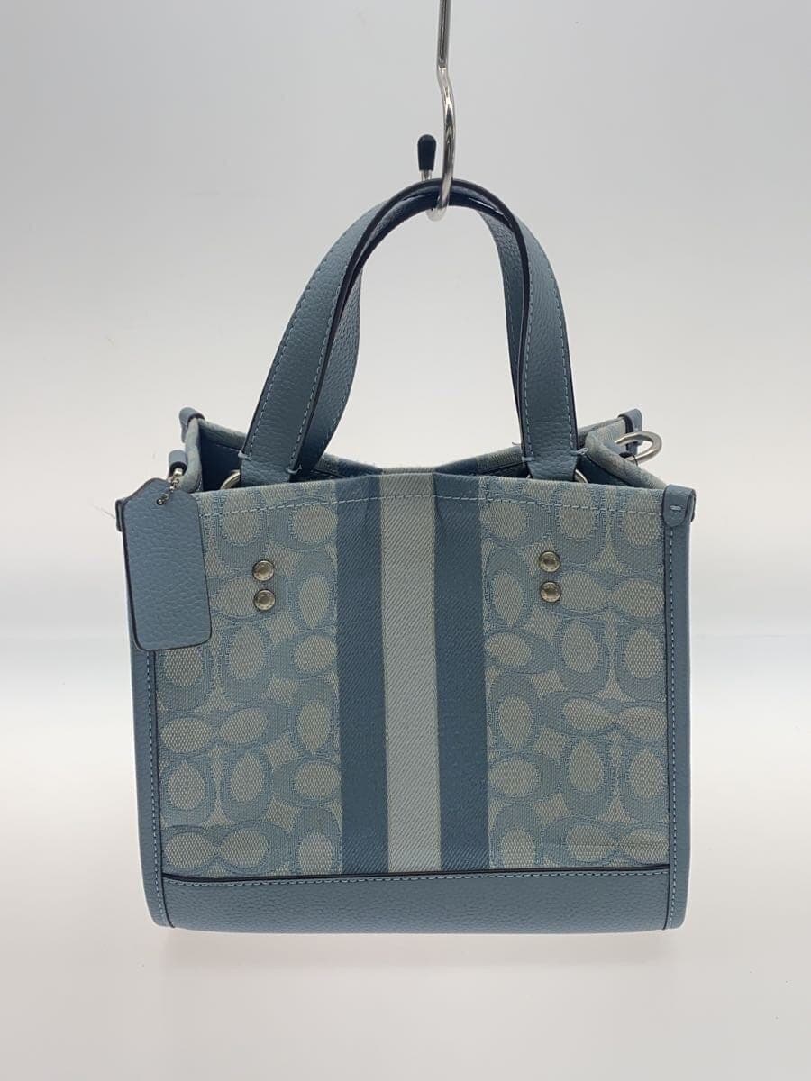 COACH Shoulder Bag BLU C8417 3