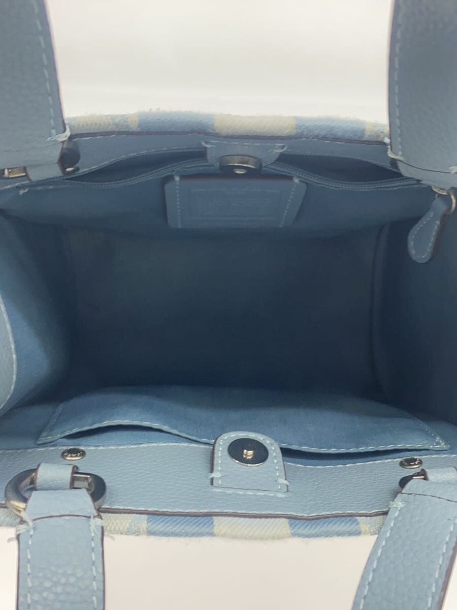 COACH Shoulder Bag BLU C8417 6