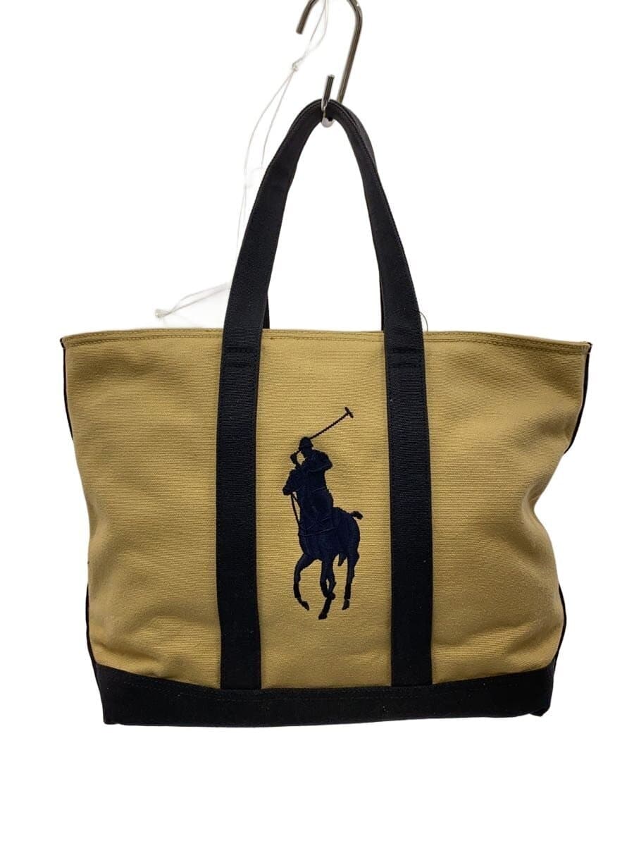 RALPH LAUREN Tote Bag Canvas CML Solid
