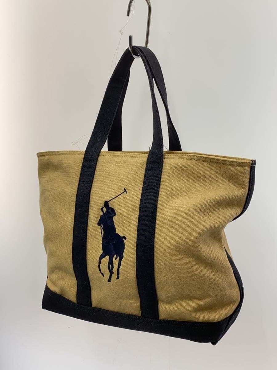 RALPH LAUREN Tote Bag Canvas CML Solid 2