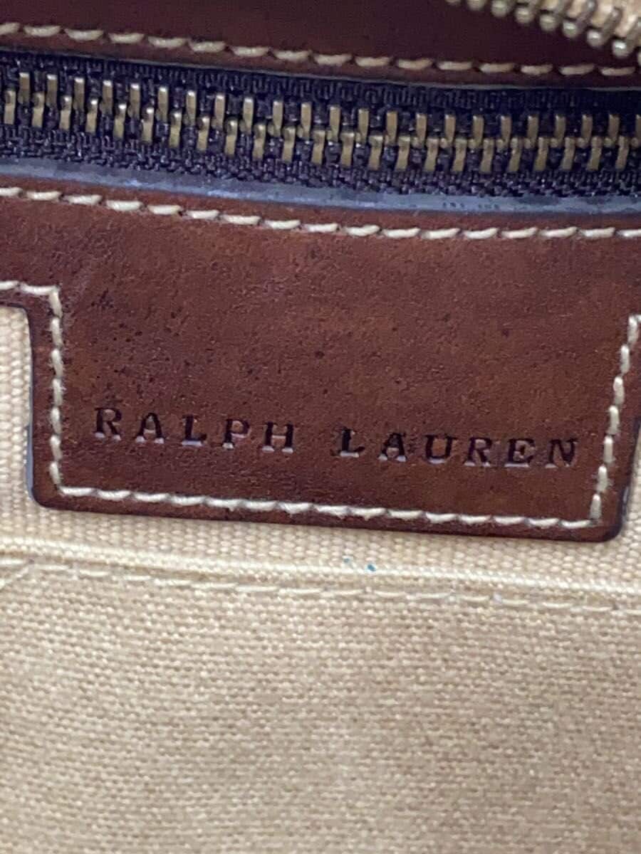 RALPH LAUREN Tote Bag Canvas CML Solid 5