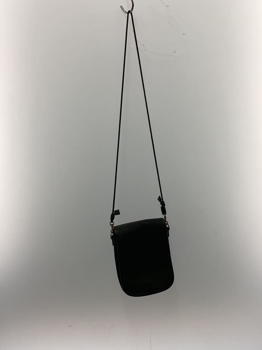 SLOW Shoulder Bag Leather BLK 3