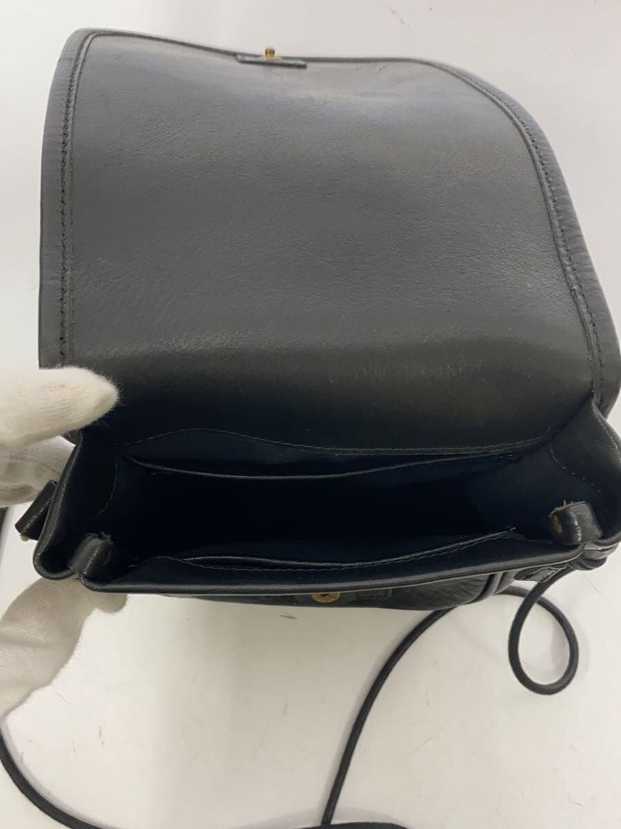 SLOW Shoulder Bag Leather BLK 6