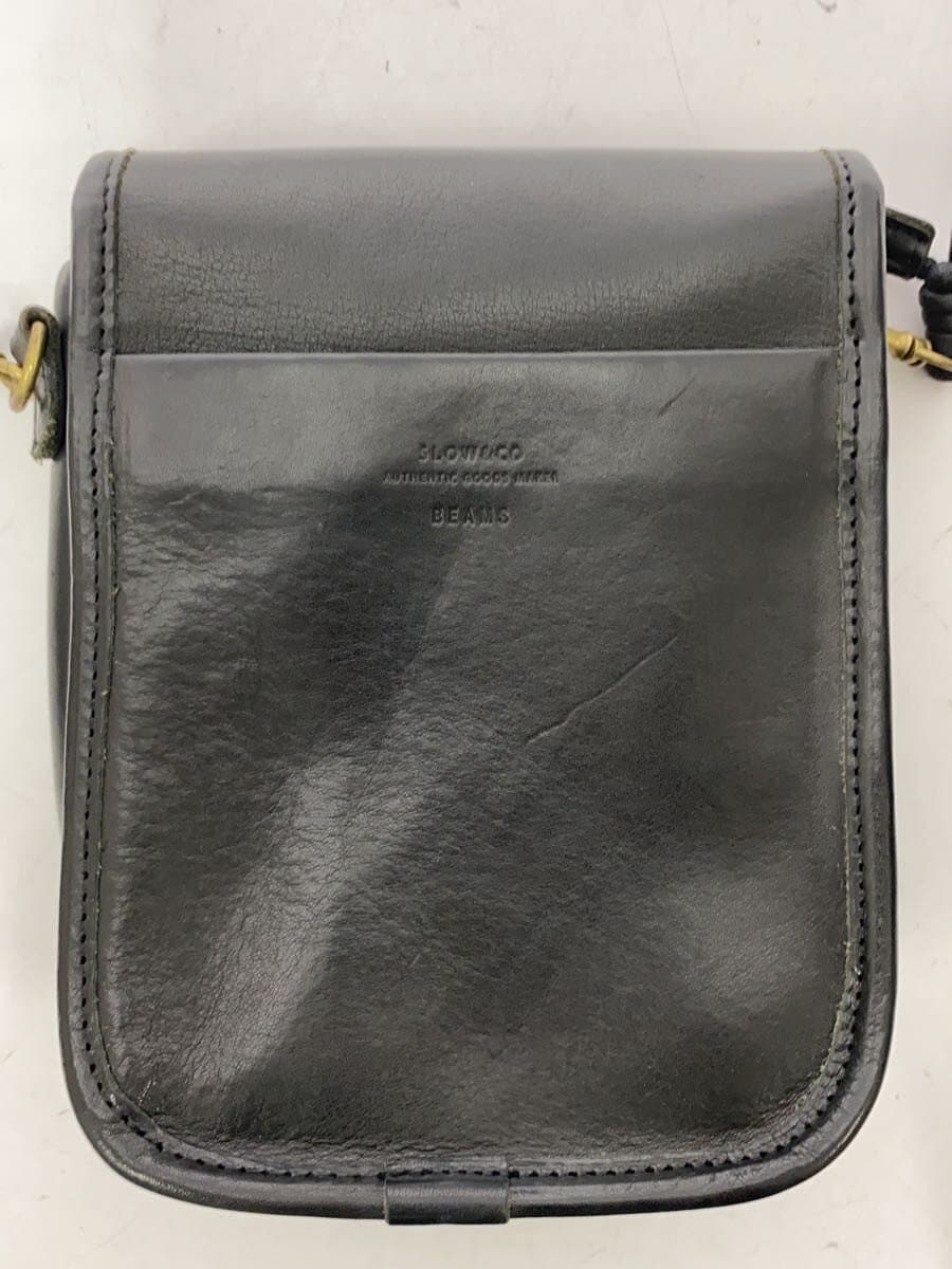 SLOW Shoulder Bag Leather BLK 8