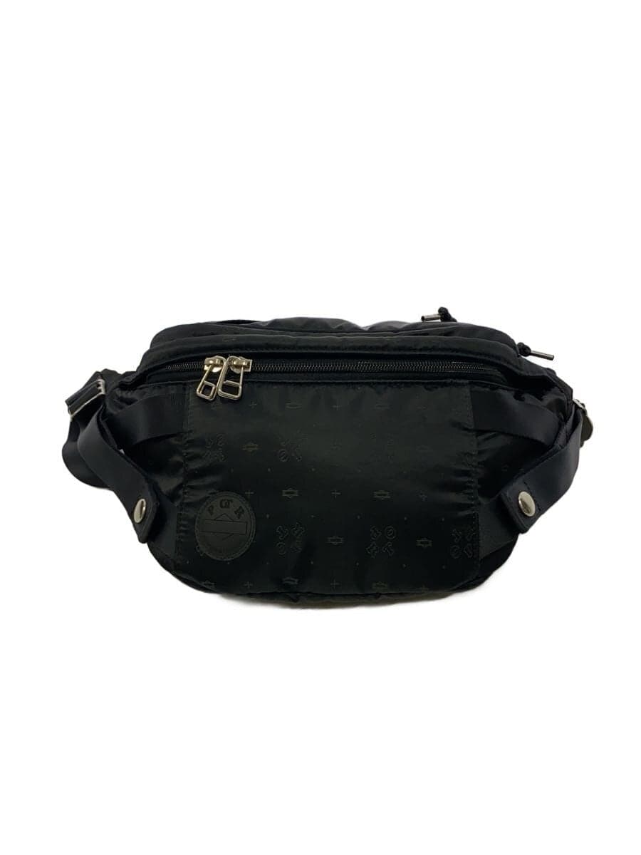 PORTERMONOGRM WAIST BAG Nylon BLK All Over Pattern