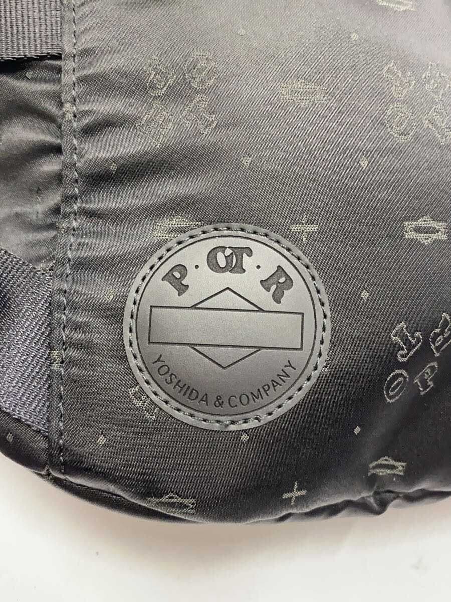 PORTERMONOGRM WAIST BAG Nylon BLK All Over Pattern 4