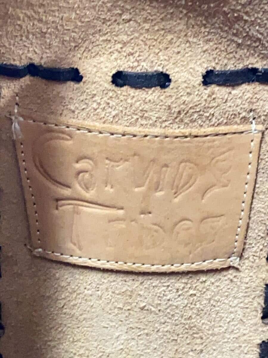 Carving Tribes Tote Bag Leather BLK All Over Pattern 5