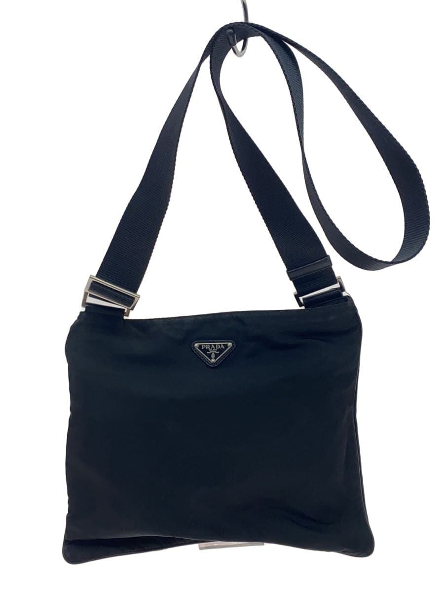 PRADA shoulder bag nylon BLK