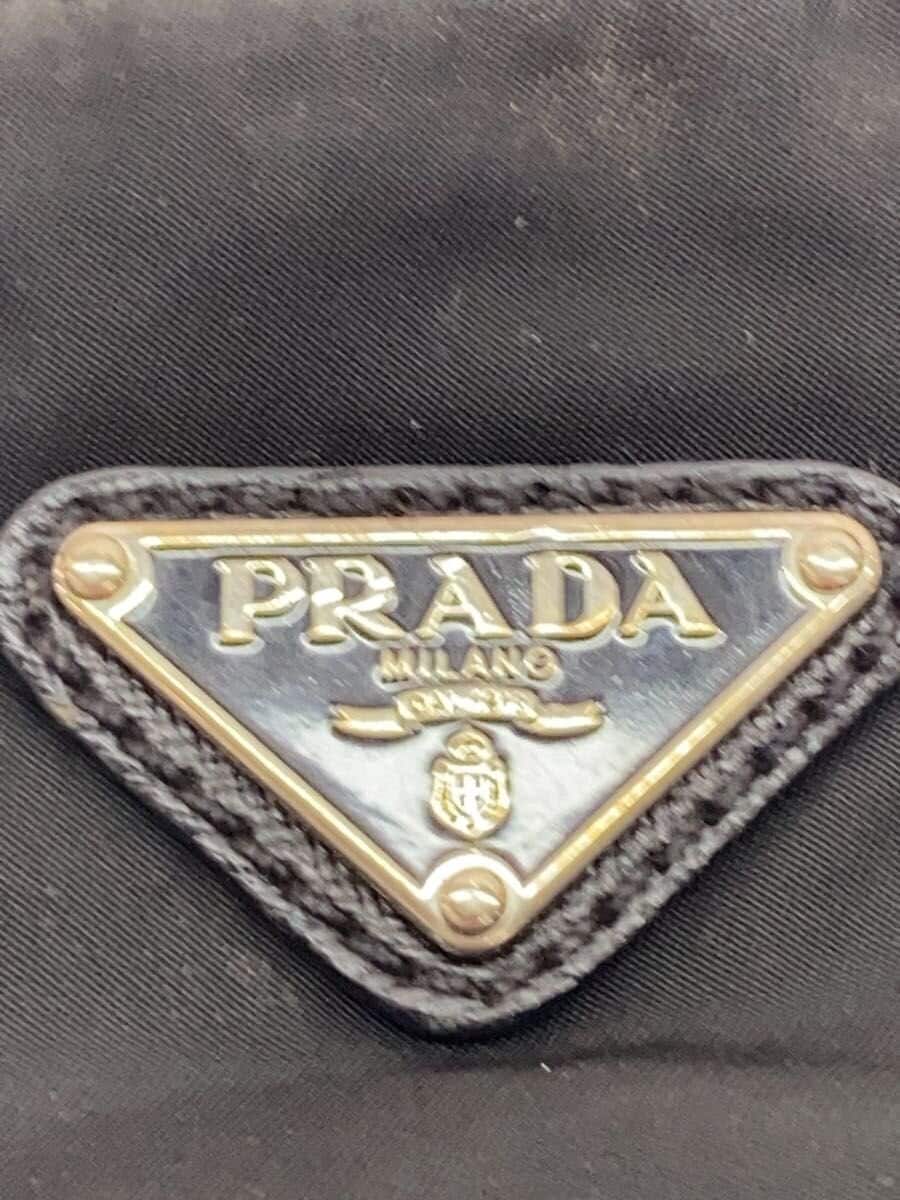 PRADA shoulder bag nylon BLK 5