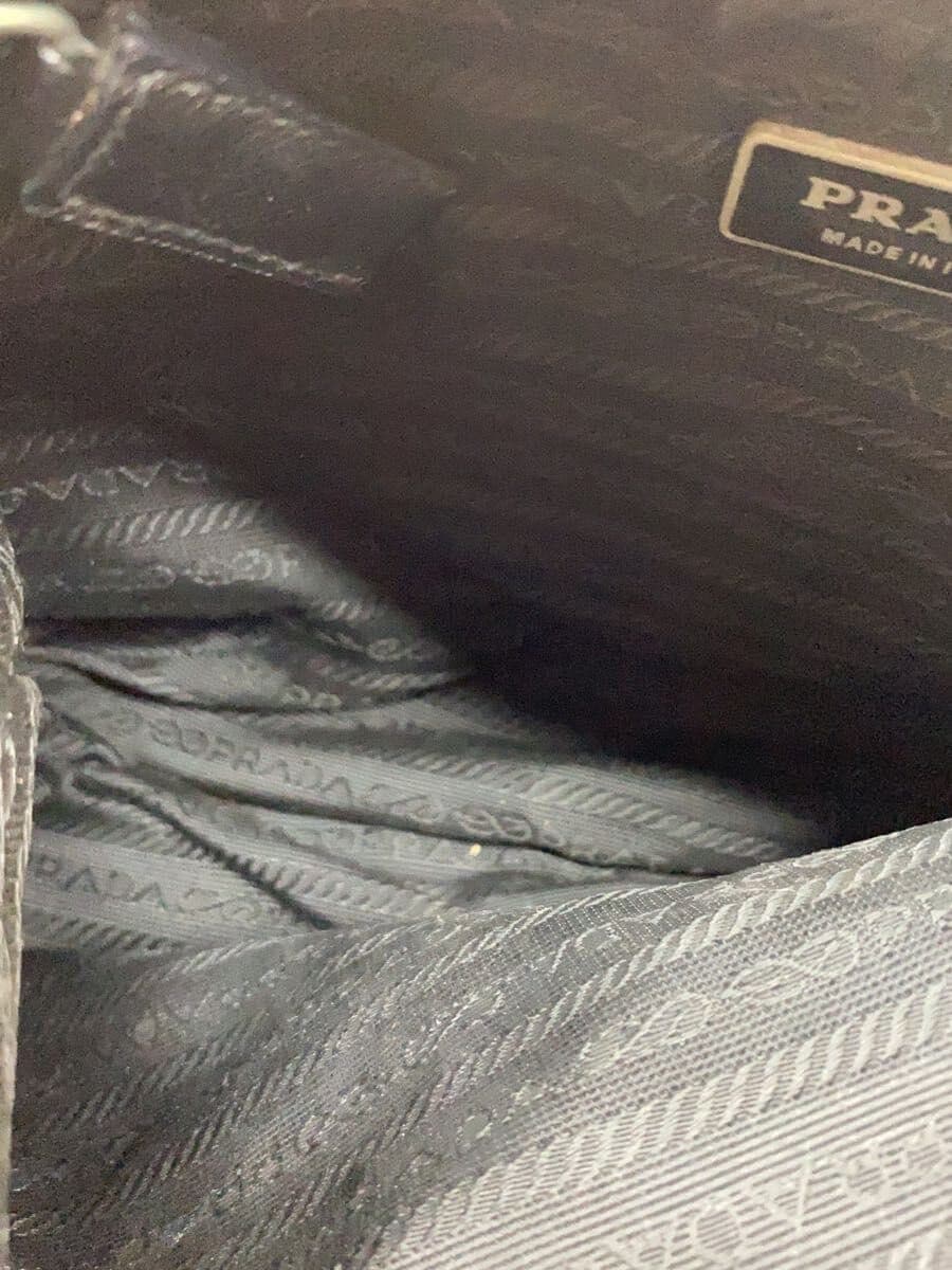 PRADA shoulder bag nylon BLK 6