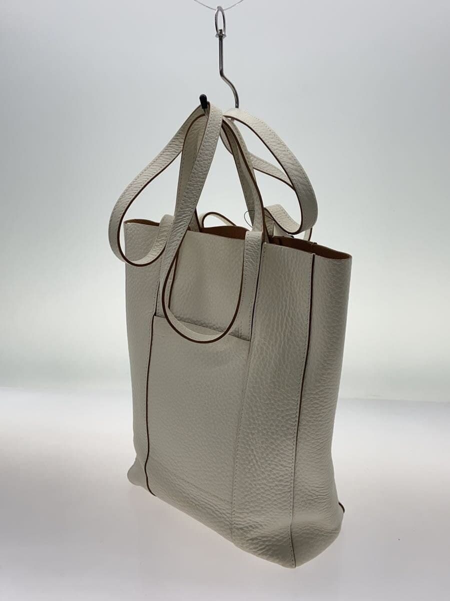 GIANNI CHIARINI Tote Bag Leather WHT 2