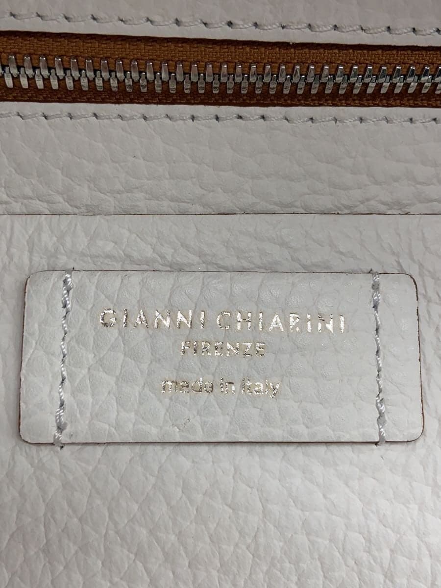 GIANNI CHIARINI Tote Bag Leather WHT 5
