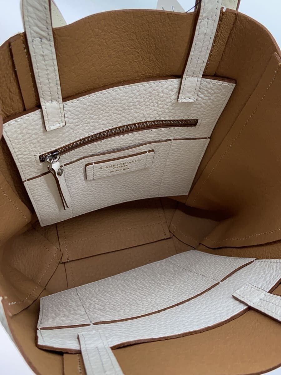 GIANNI CHIARINI Tote Bag Leather WHT 6