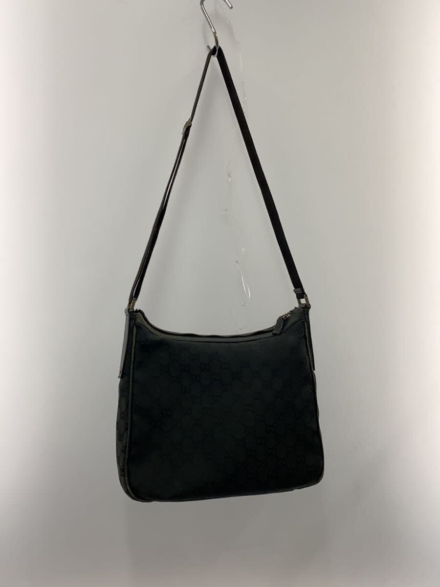 GUCCI Shoulder Bag_GG Canvas Canvas BLK 114272 3