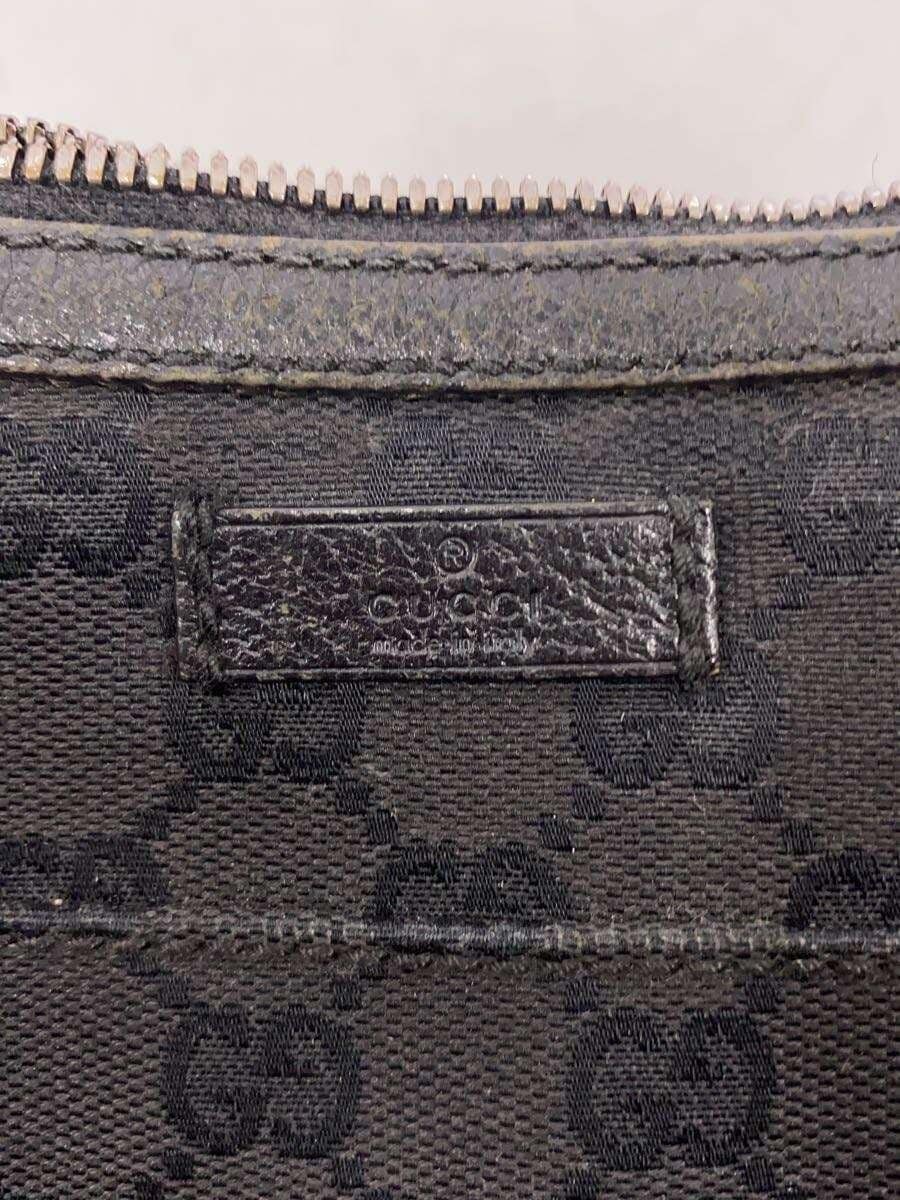 GUCCI Shoulder Bag_GG Canvas Canvas BLK 114272 5