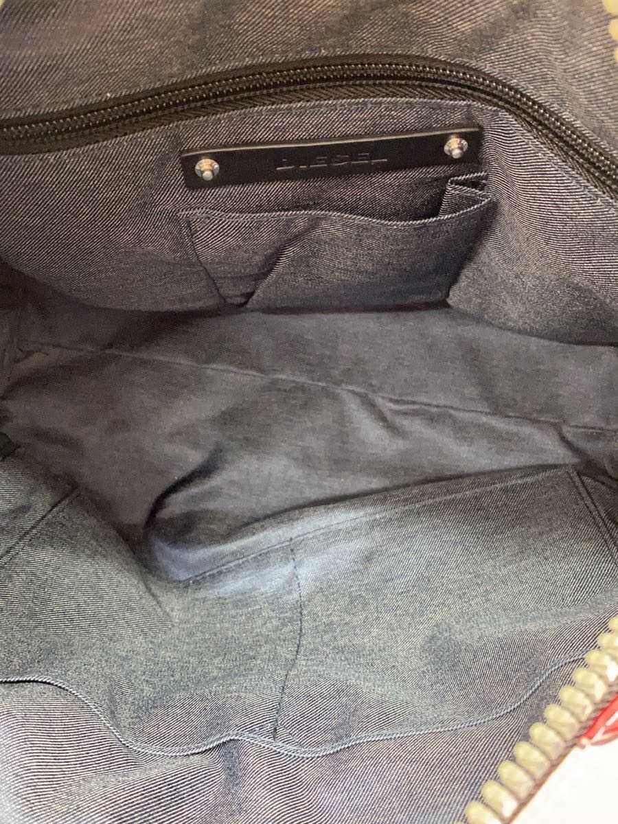 DIESEL Handbag Nylon PNK All Over Pattern Heart Pattern Stain Considered 6
