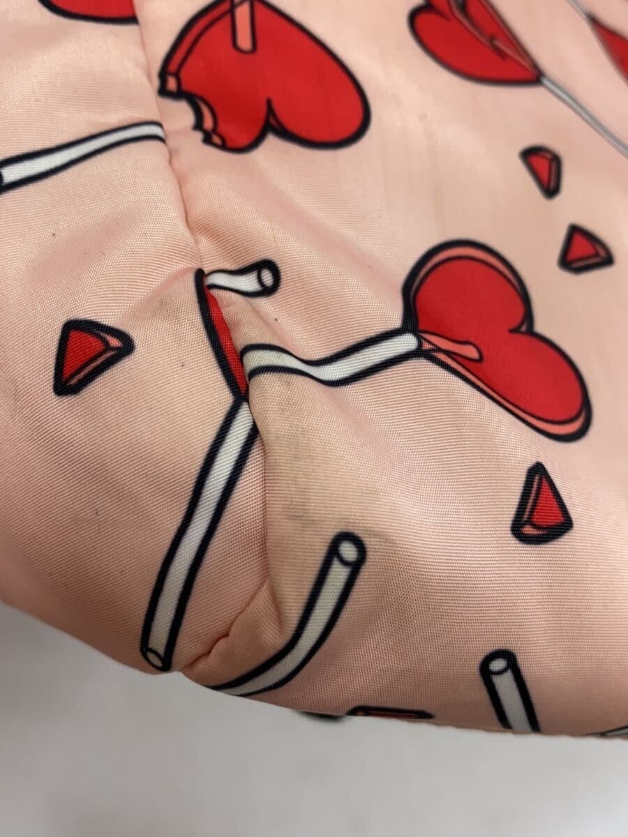 DIESEL Handbag Nylon PNK All Over Pattern Heart Pattern Stain Considered 7