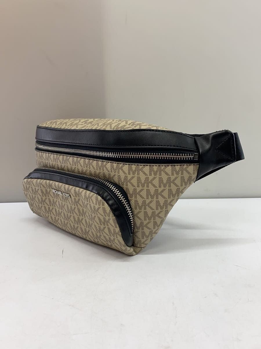 MICHAEL KORS Waist Bag BEG All Over Pattern LI-2209 2