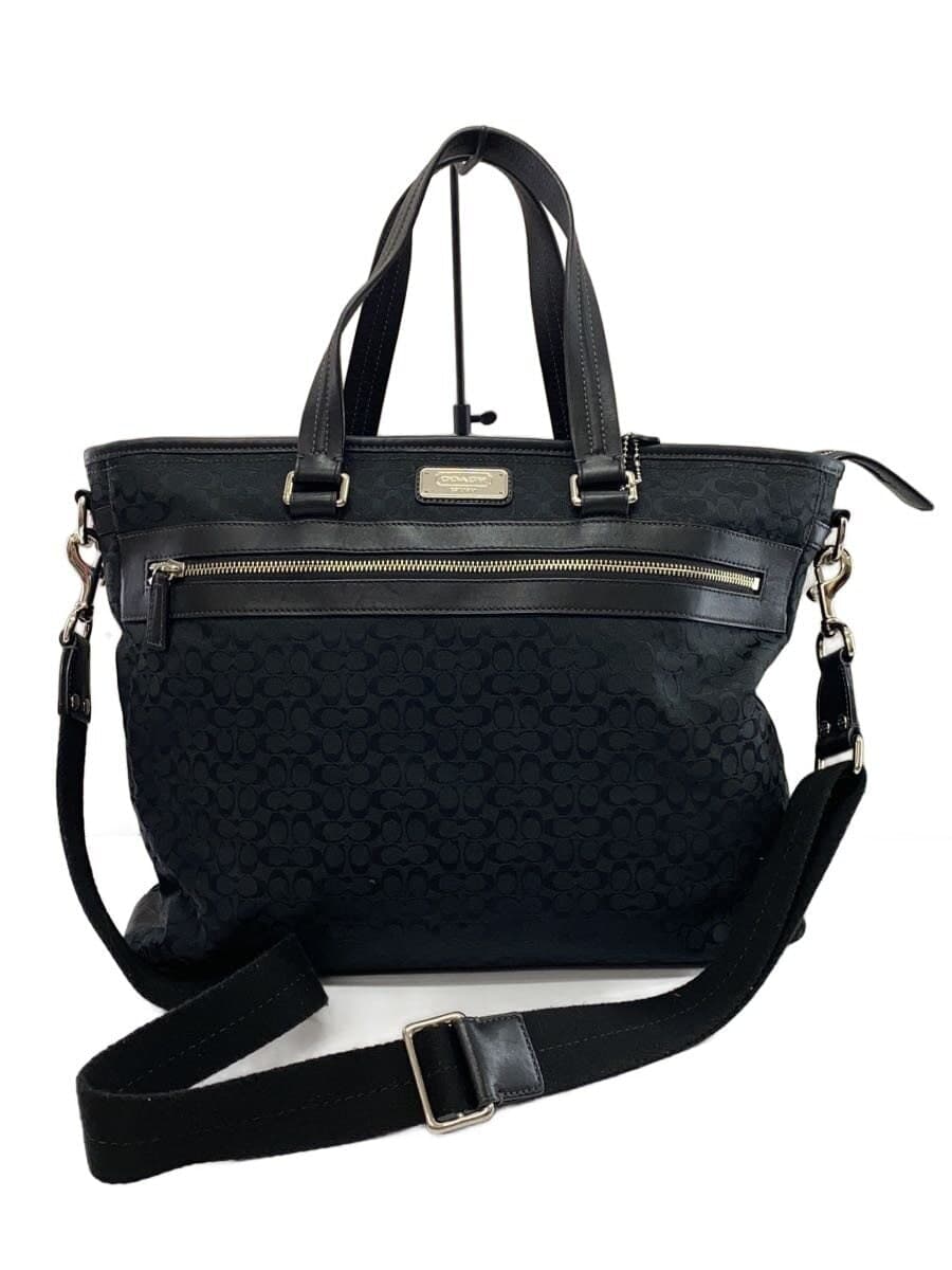 COACH Tote Bag BLK All Over Pattern F70291