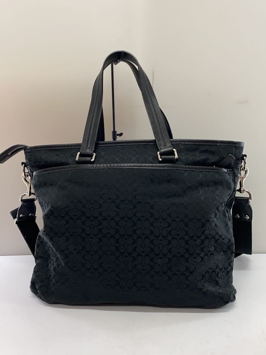 COACH Tote Bag BLK All Over Pattern F70291 3