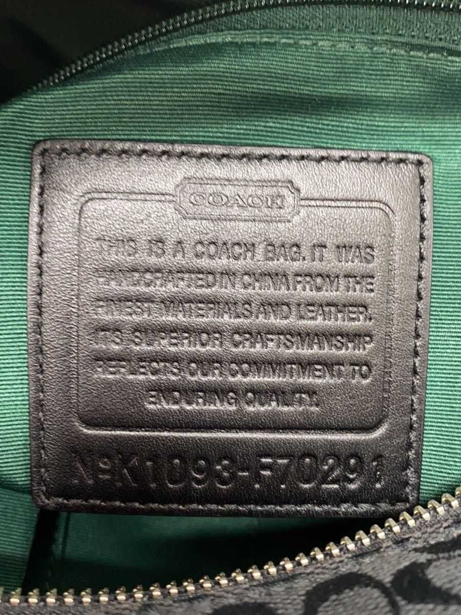 COACH Tote Bag BLK All Over Pattern F70291 5