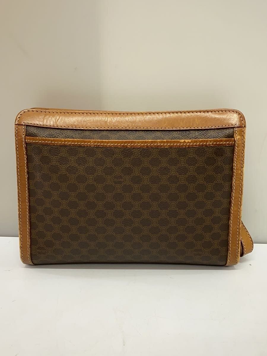 CELINE Second Bag Leather BRW Macadam Corner Wear、Signs of Use Considered 3