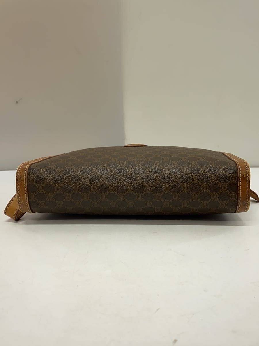 CELINE Second Bag Leather BRW Macadam Corner Wear、Signs of Use Considered 4