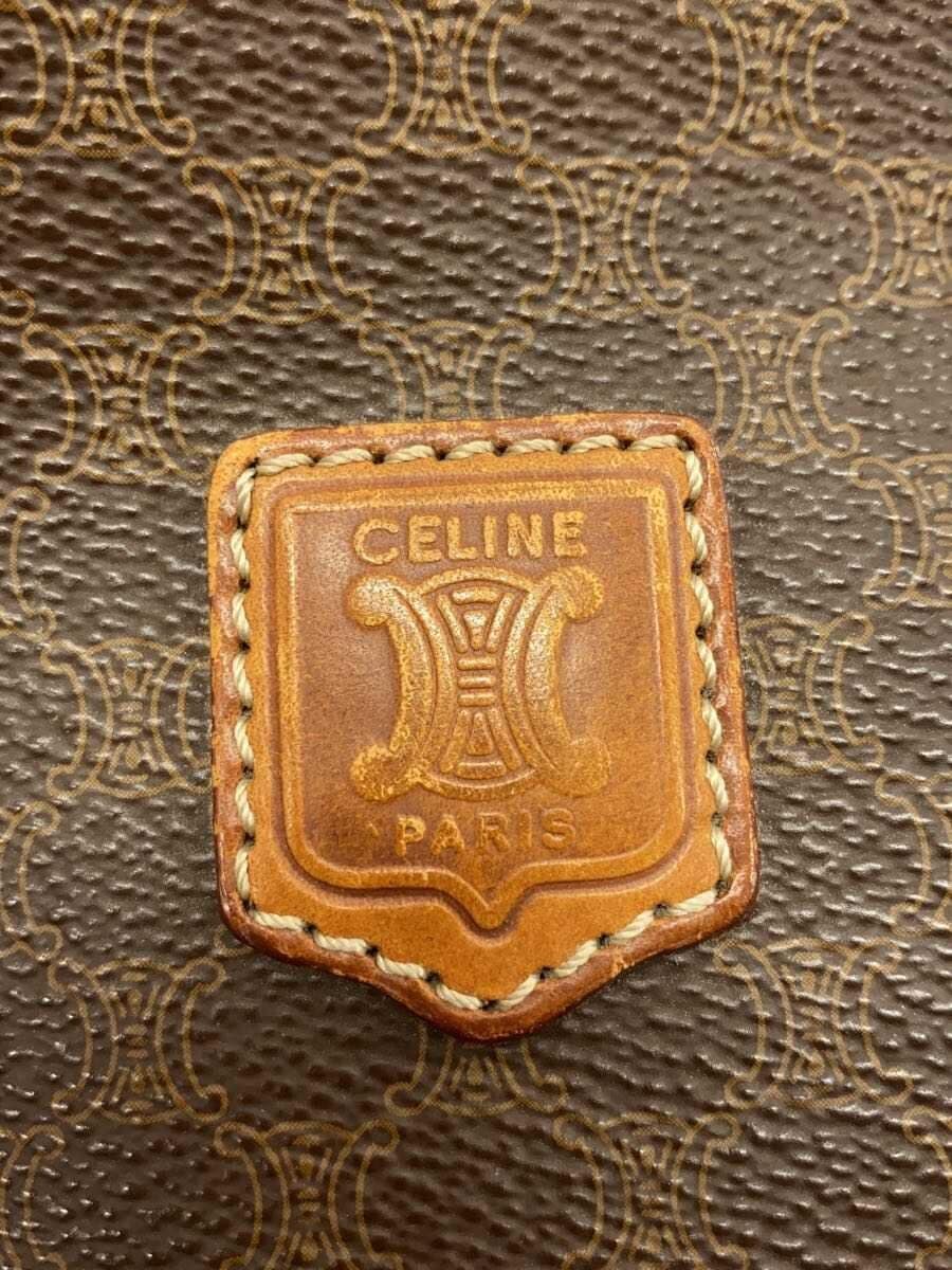 CELINE Second Bag Leather BRW Macadam Corner Wear、Signs of Use Considered 7