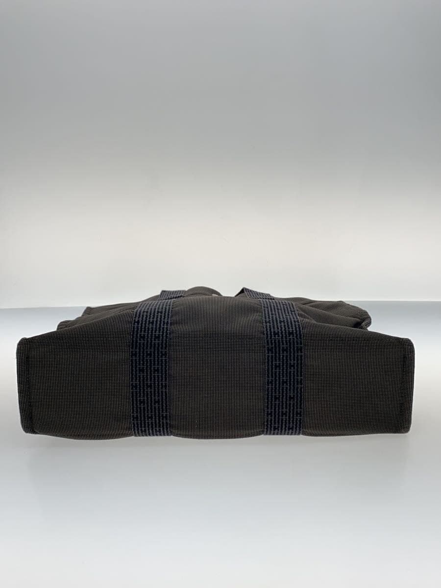 HERMES tote bag polyester GRY 4