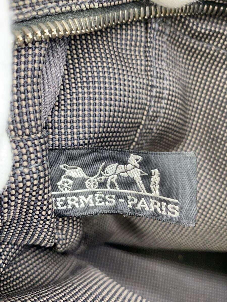 HERMES tote bag polyester GRY 5