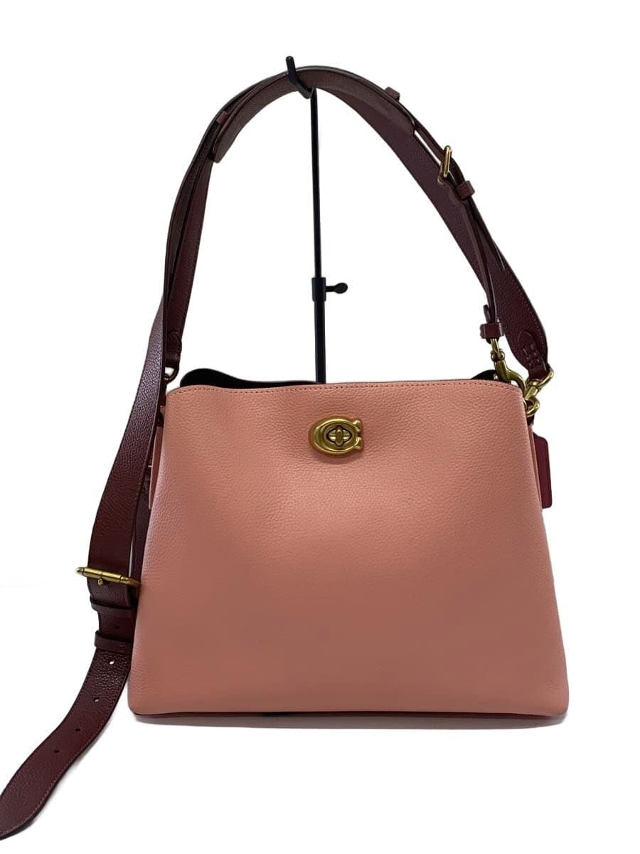 COACH Shoulder Bag PNK Solid C2590