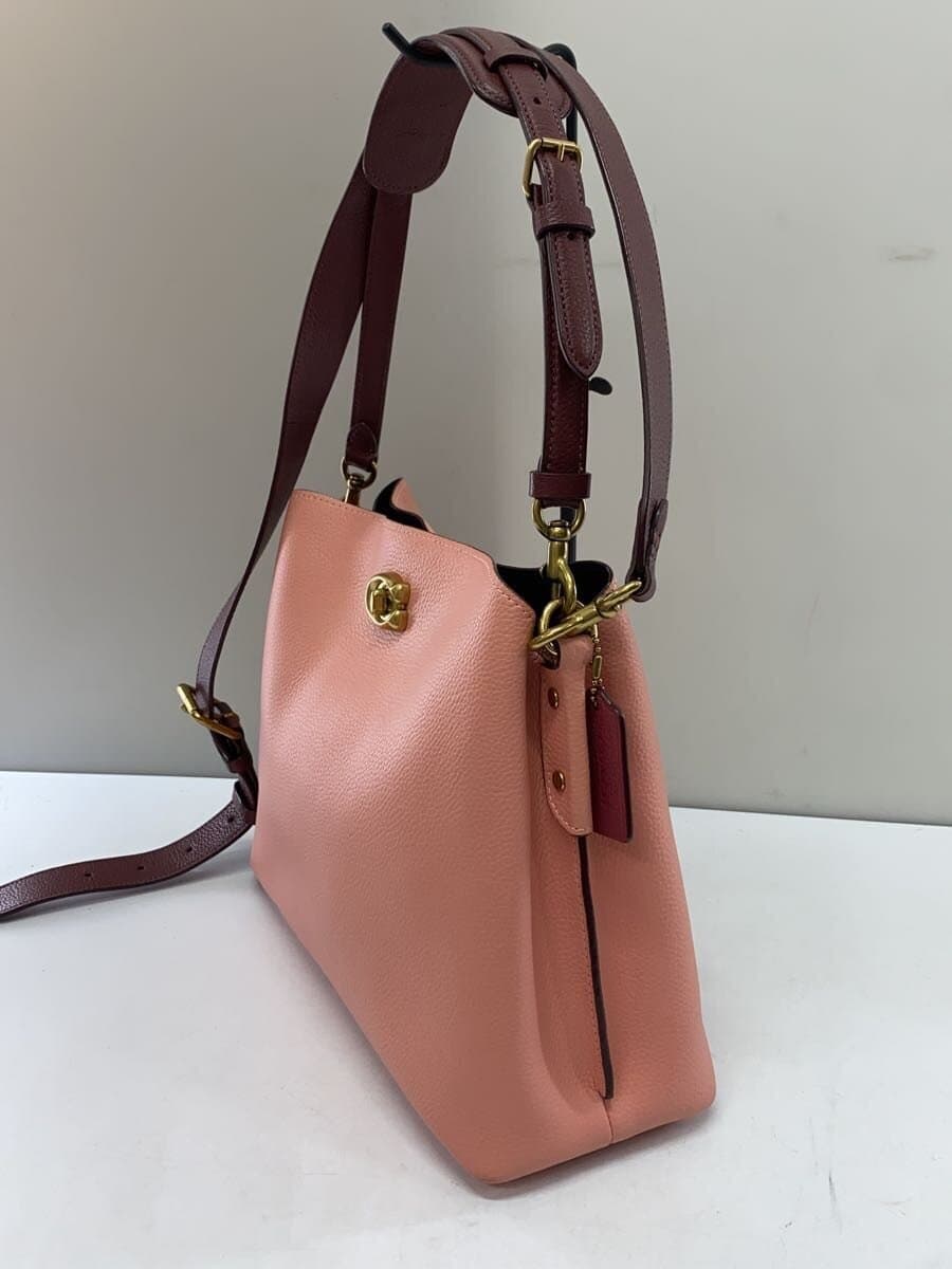 COACH Shoulder Bag PNK Solid C2590 2