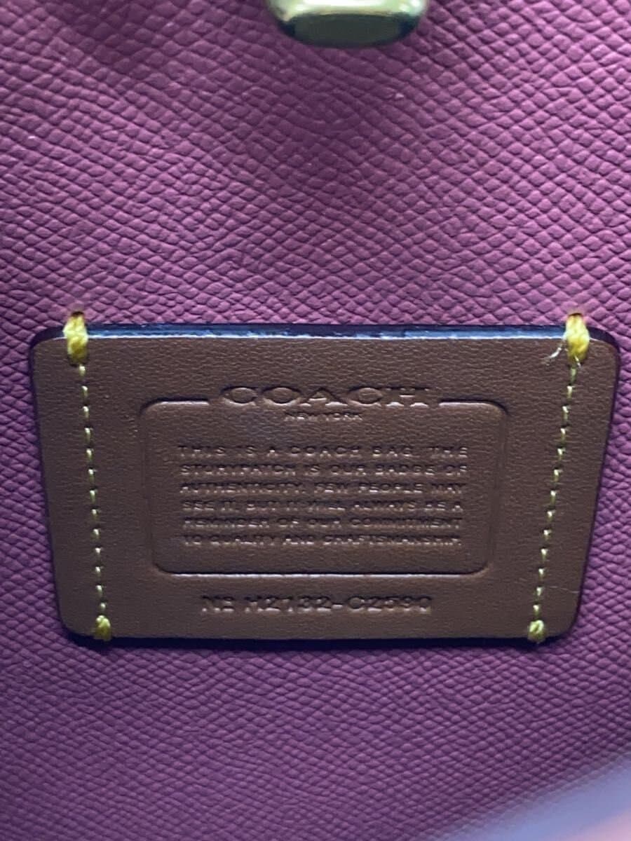 COACH Shoulder Bag PNK Solid C2590 5