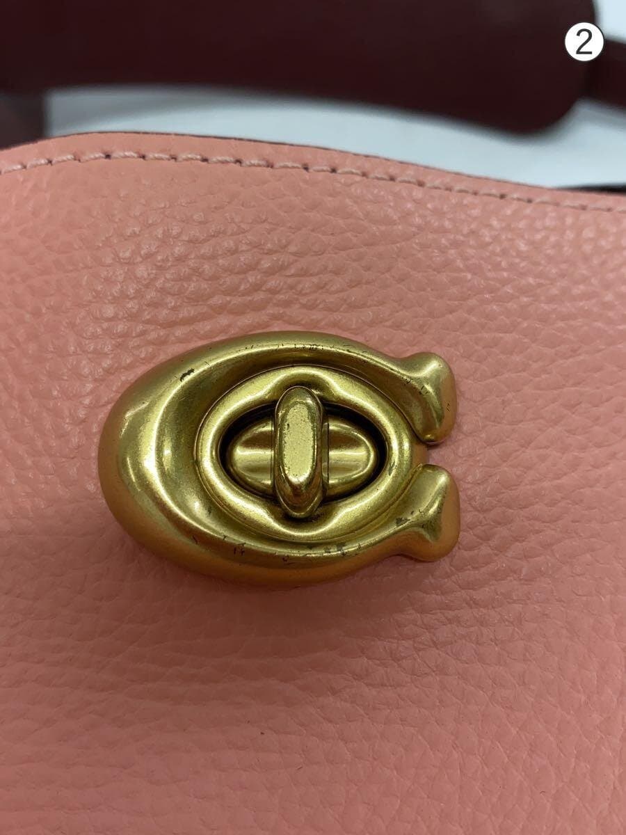 COACH Shoulder Bag PNK Solid C2590 8