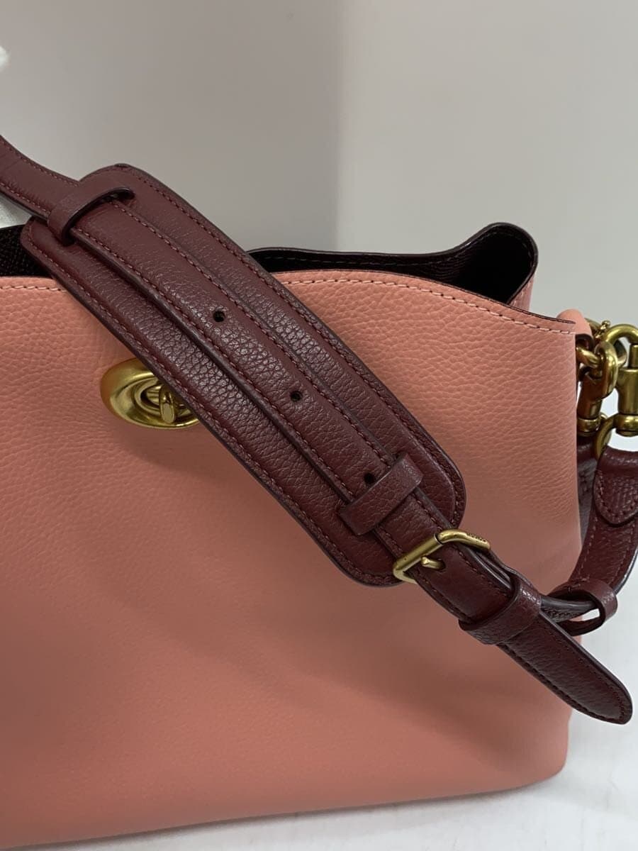 COACH Shoulder Bag PNK Solid C2590 9